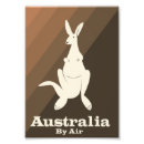 Recherche de kangaroo posters De voyage vintage