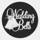 Recherche de cloches mariage autocollants Noir