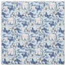 Search for blue toile fabric Flowers