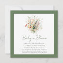 Search for green baby shower invitations Baby in bloom