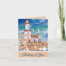 Search for watercolor lighthouse cards Sea