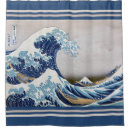 Search for famous art shower curtains Japanese