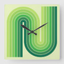 Recherche de rayures vertes horloges Minimaliste