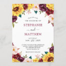 Search for sunflower and red rose wedding invitations Floral