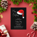 Search for black santa invitations Modern