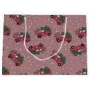 Search for christmas truck gift bags Rustic