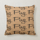 Search for pug pillows Silhouette