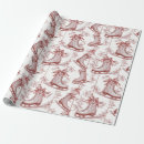 Search for ice skating wrapping paper Vintage