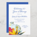 Search for hawaiian anniversary invitations Tropical flowers