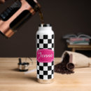 Search for black and white checkered water bottles Retro