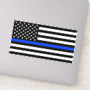Search for thin blue line flag stickers Patriotic