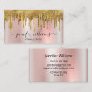 Search for rose gold metal business cards Beauty