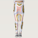 Search for geometric shapes leggings Gold