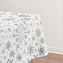 Search for silver snowflake tablecloths Snowflakes