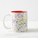 Search for paint splattered mugs Yellow