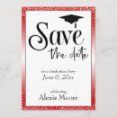 Search for save the date graduation invitations Gold glitter
