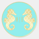 Search for seahorse wedding stickers Elegant