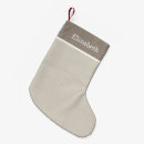 Search for beige christmas stockings Monogrammed