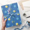 Search for yellow polka dot wrapping paper Blue