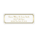 Search for great gatsby return address labels Gold