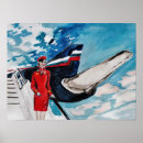 Search for flight attendant art Airplane