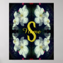 Recherche de monogramme de fleur art Élégant