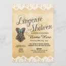 Search for corset bridal shower invitations Lace