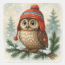 Search for winter owl stickers Snow