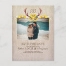 Search for antler save the dates Wood
