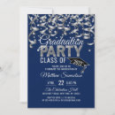 Search for silver and blue graduation invitations Party