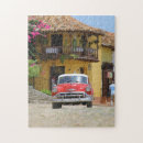 Recherche de voiture rouge puzzles Vintage