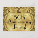 Search for 50th anniversary save the date postcards Fiftieth
