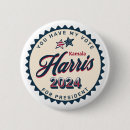 Search for kamala harris buttons Red white and blue