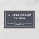 Search for gynecologist business cards Modern