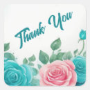 Search for teal thank you stickers Pink
