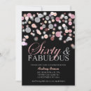 Search for sixty and fabulous birthday invitations Silver