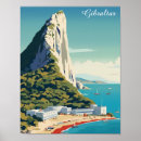 Search for vintage rock posters Rock of gibraltar