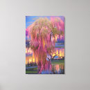 Search for pink sunset canvas prints Blue