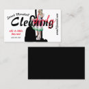 Search for cleaning lady business cards Modern