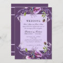Search for purple floral wedding invitations Colourful