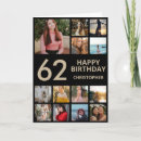 Search for 62 years birthday cards Sixty second birthday