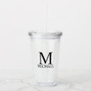 Search for monogrammed tumblers Initial