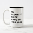 Search for funny niece mugs Aunt