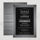 Search for black and silver party invitations Celebration