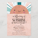 Search for ray of sunshine baby shower invitations Cute