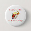 Search for funny christmas buttons Claus