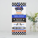 Search for race car ticket invitations Racing