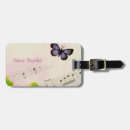 Search for music luggage tags Butterfly