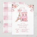 Search for paris bridal shower invitations Pink bow