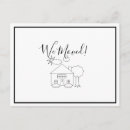 Search for family new address postcards Black and white